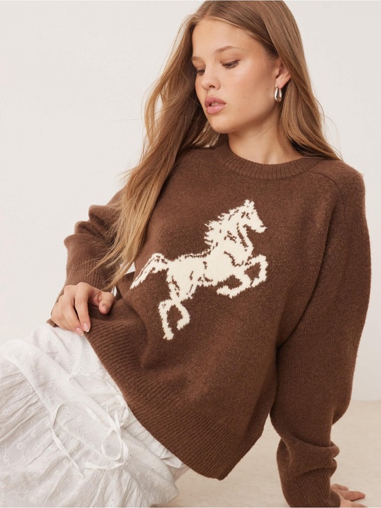 Abercrombie & Fitch Sweaters - Abercrombie and Fitch Horse Sweater